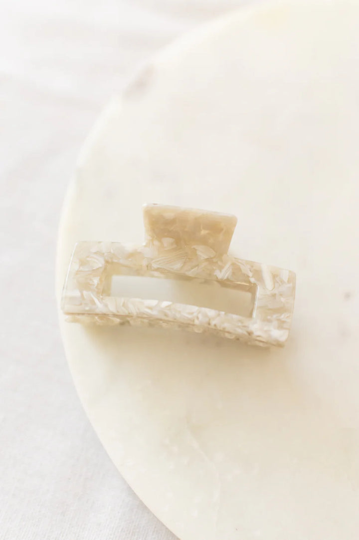 Barbays | Medium Hair Clip | swiss coffee