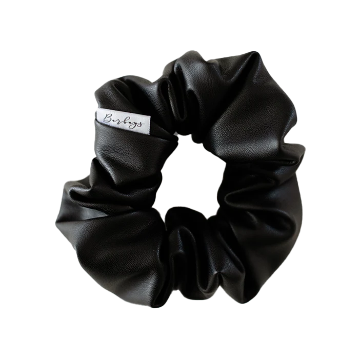 Barbays | Original Scrunchie | black leatherette