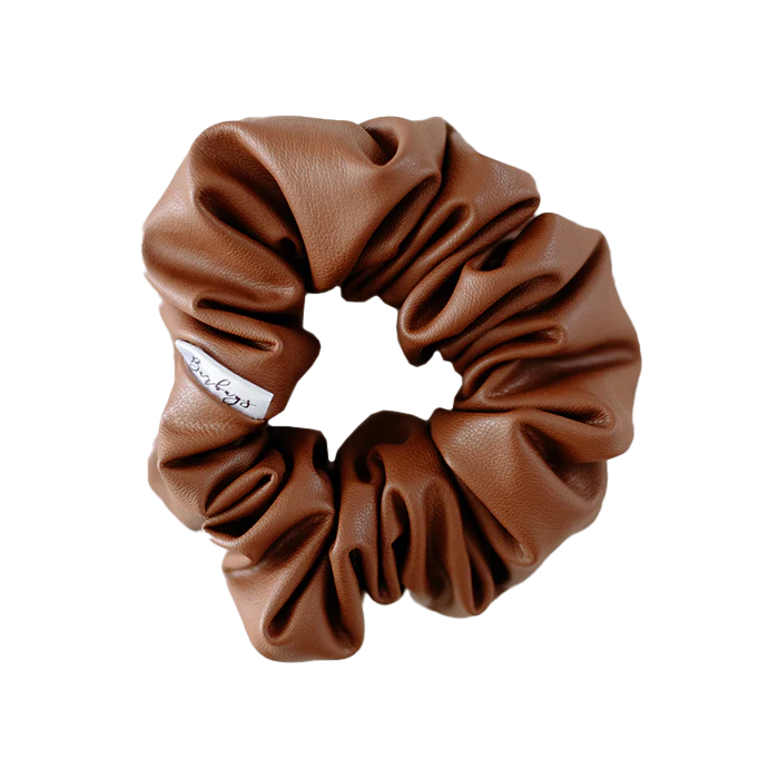 Barbays | Original Scrunchie | brown leatherette