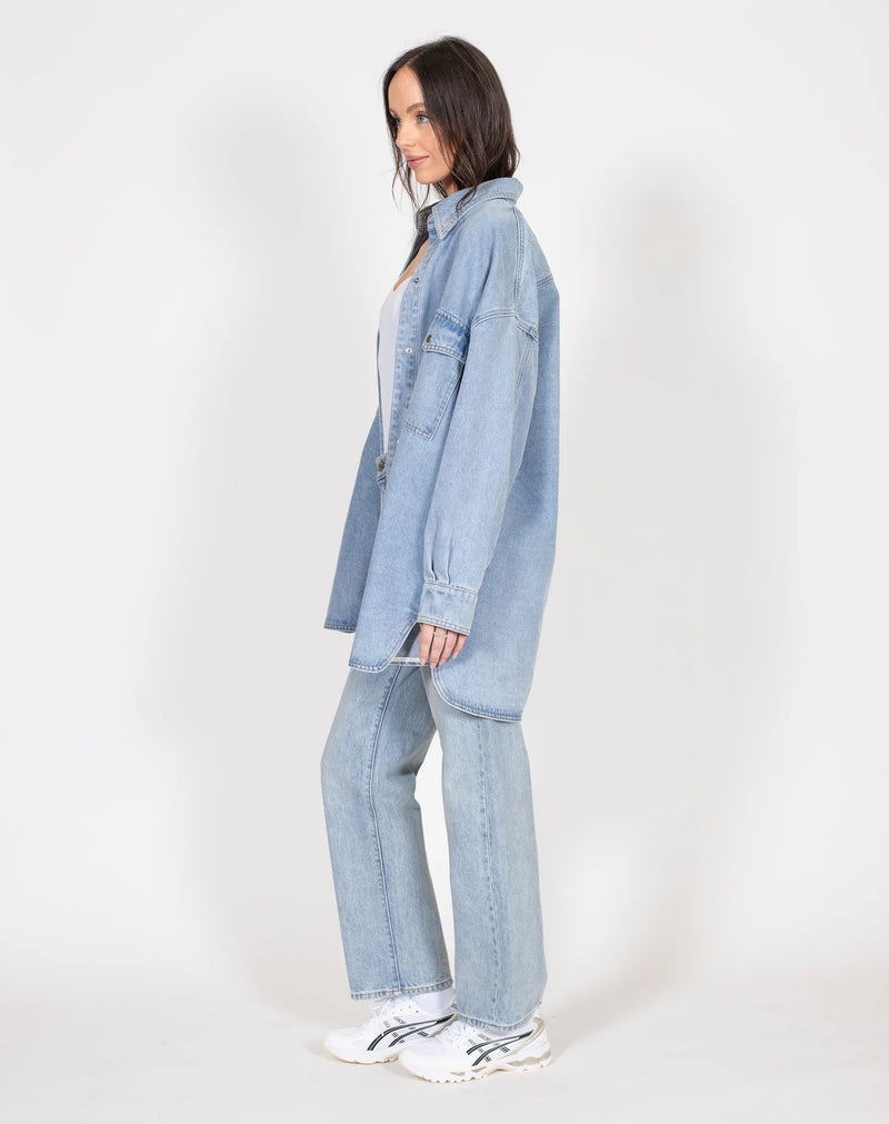 BRUNETTE THE LABEL | SHANIA DENIM JACKET | LIGHT BLUE