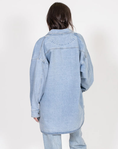 BRUNETTE THE LABEL | SHANIA DENIM JACKET | LIGHT BLUE