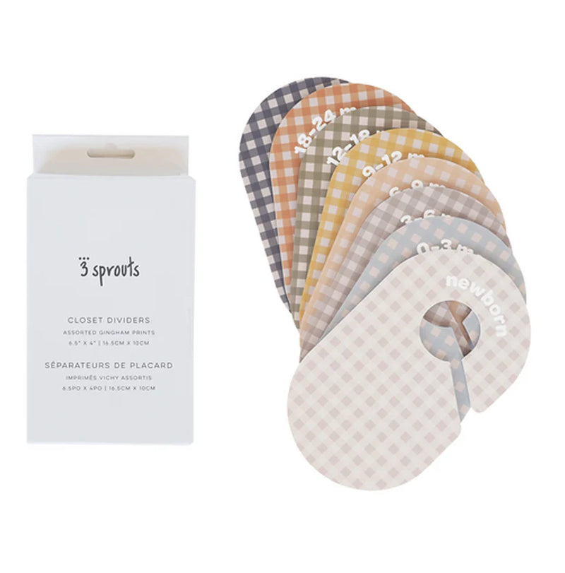 Baby Closet Dividers (Newborn to 24 Months) - Gingham