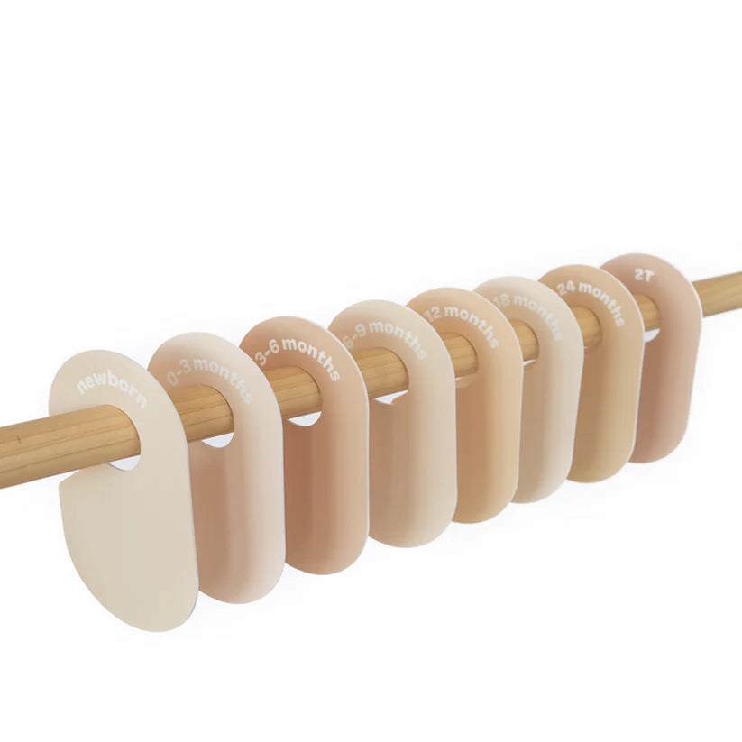 Baby Closet Dividers (Newborn to 24 Months) - Neutral Solid