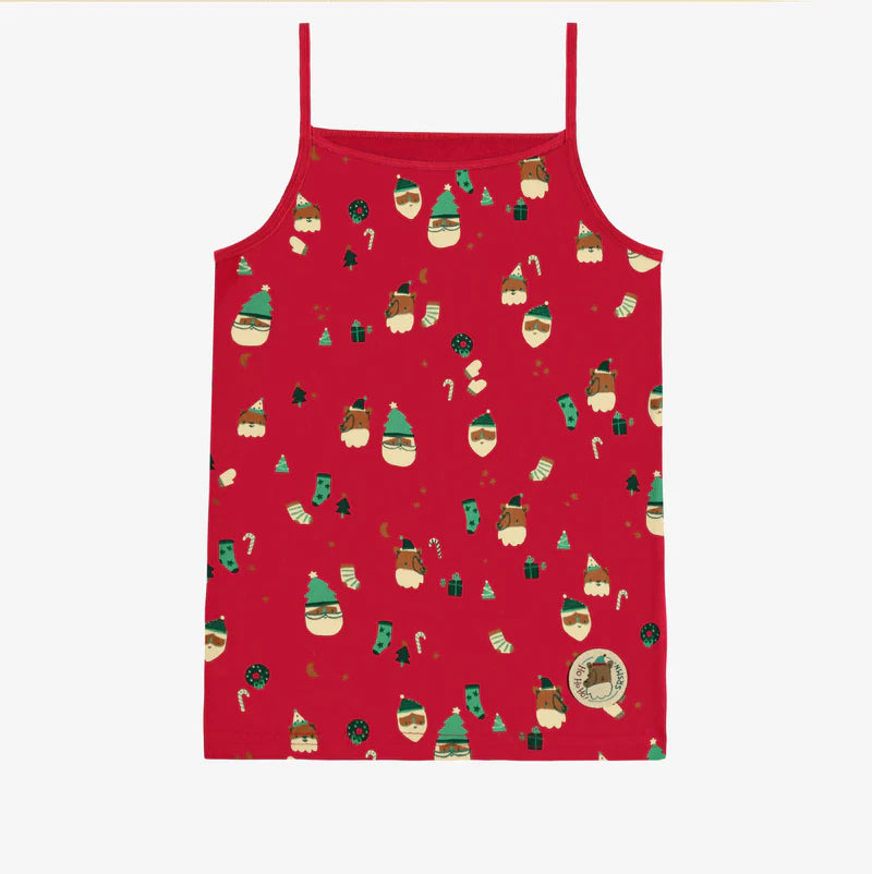 Souris Mini | Red Camisole with Holiday All Over Print