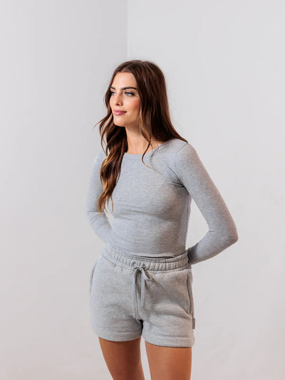 Essential Ribbed Long Sleeve - Cloud