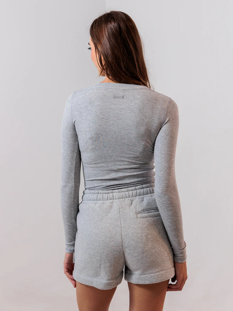 Essential Ribbed Long Sleeve - Cloud