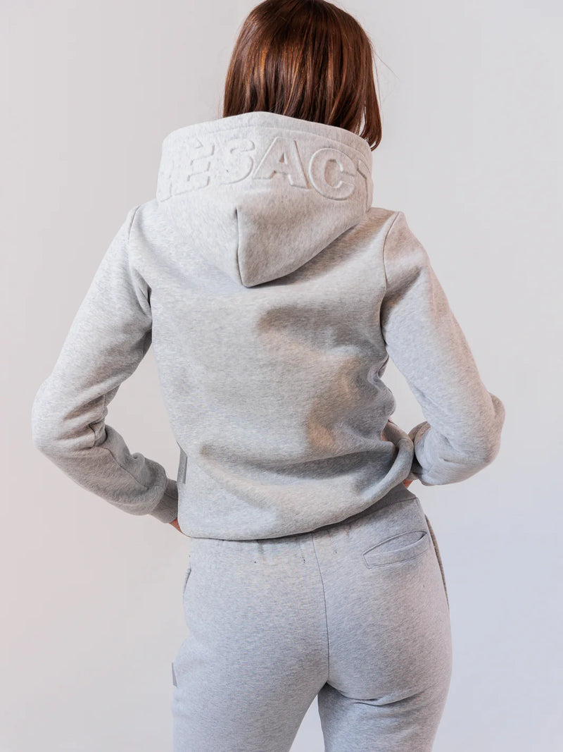 APRES ACTIF - Embossed Hoodie | Grey