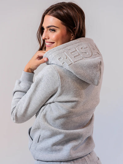 APRES ACTIF - Embossed Hoodie | Grey