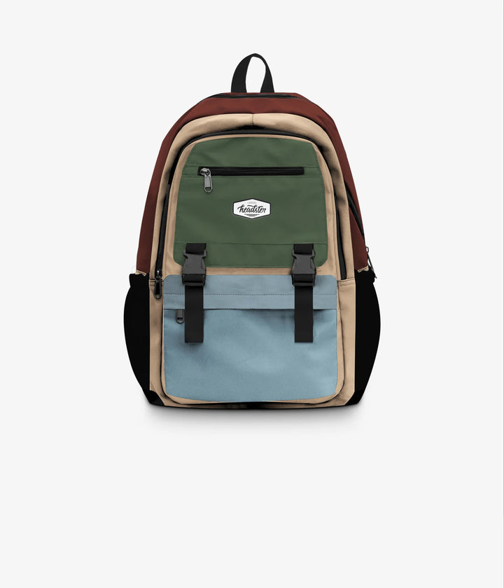 Headster | Colourblock 26L Backpack | Safari Breeze