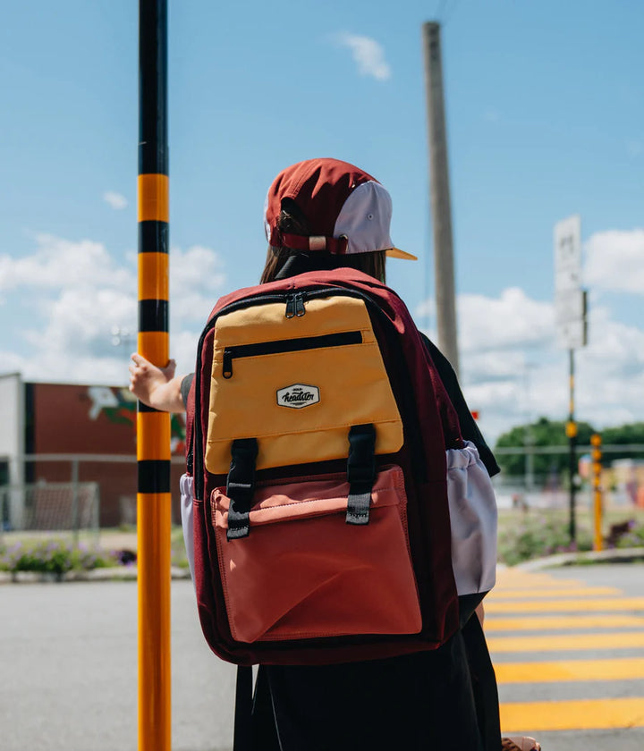 HEADSTER | COLOURBLOCK BACKPACK | Berry Pop
