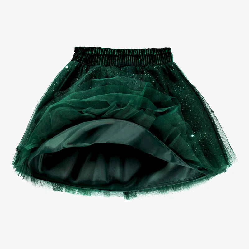 Souris Mini | Green Skirt in Sequin