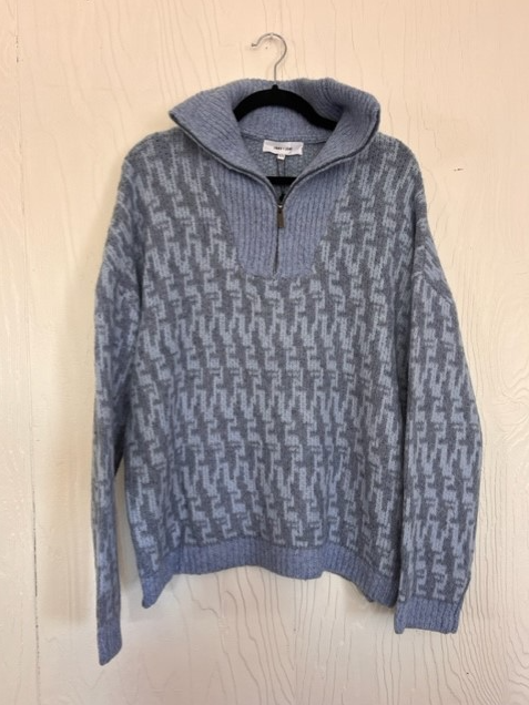 JOHN+JENN | Enzo Zip Sweater | chambray