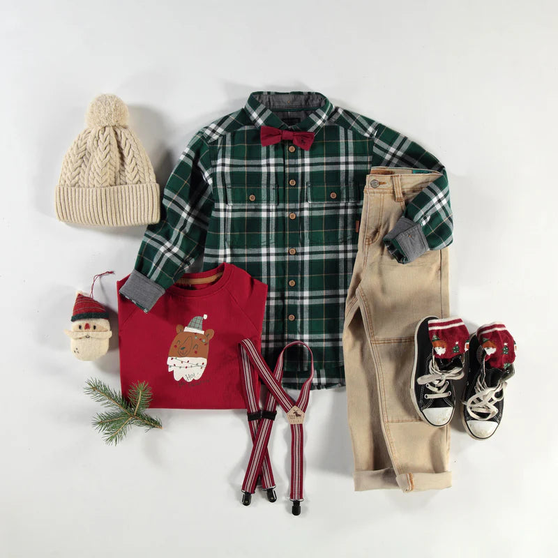 Souris Mini | Green Plaid Shirt
