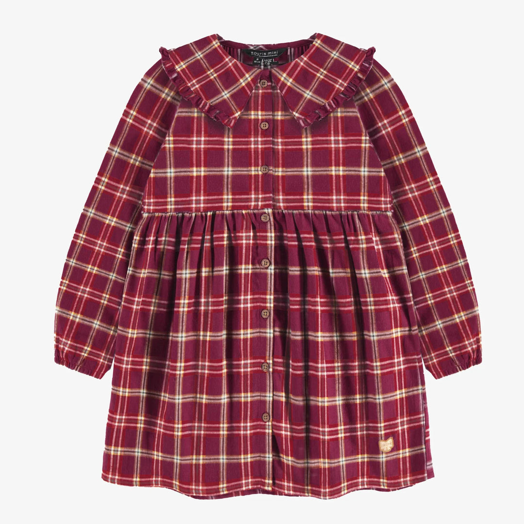 Souris Mini | Brushed Flannel Plaid Dress