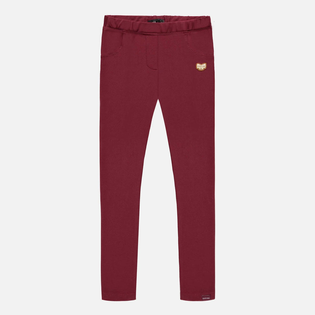 Souris Mini | Child's Red Leggings with Pockets