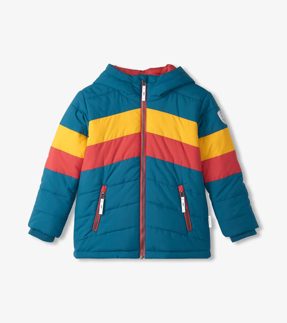 HATLEY | PUFFER SKI JACKET | Aspen Colourblock