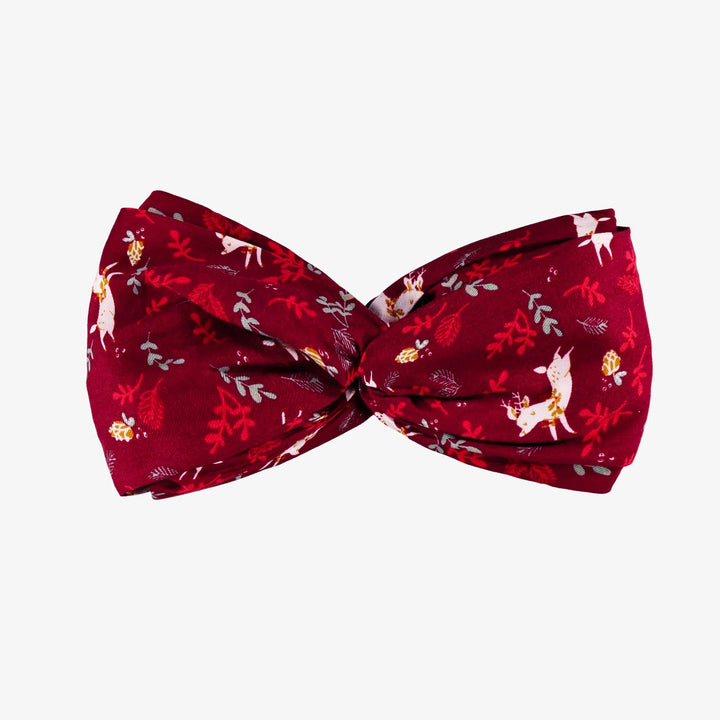 Souris Mini | Red Holiday Twisted Headband