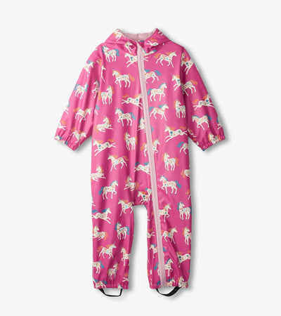 HATLEY | TERRY LINED RAIN SUIT | FOLKSY UNICORNS