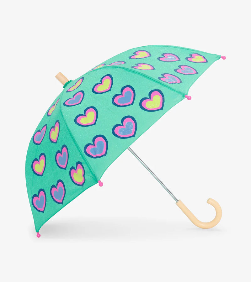 HATLEY | COLOUR CHANGING UMBRELLA | HEARTS