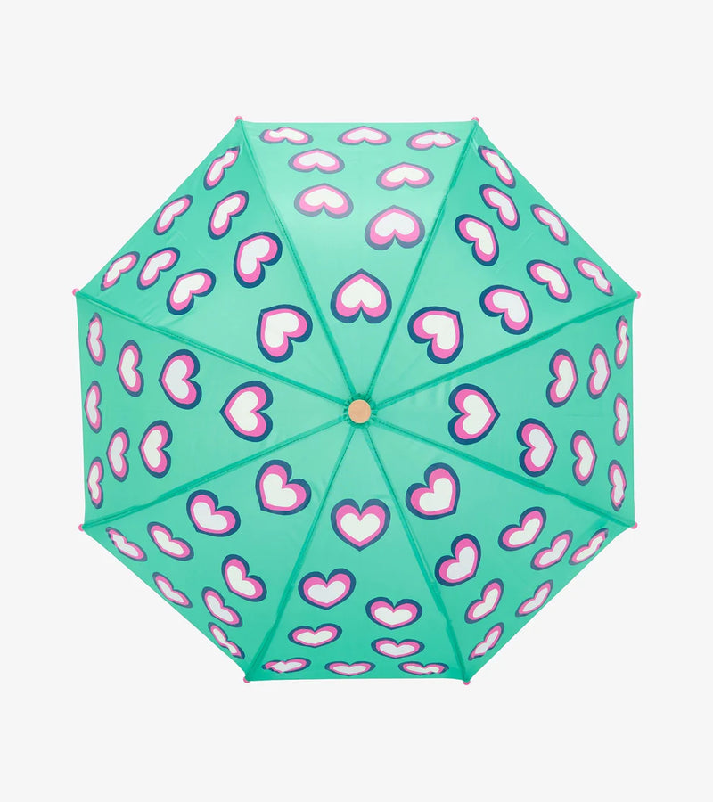 HATLEY | COLOUR CHANGING UMBRELLA | HEARTS