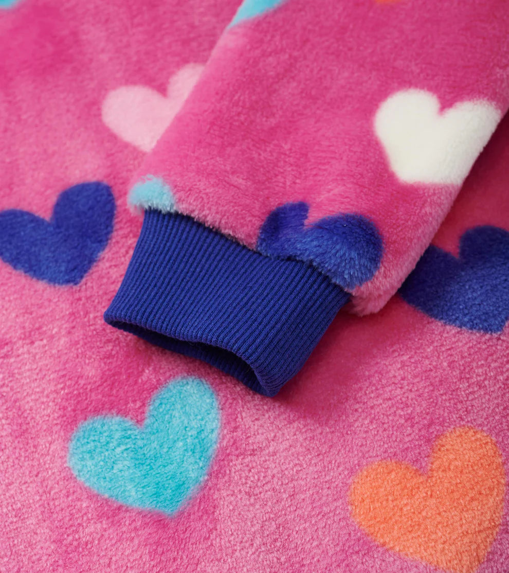 HATLEY | FLEECE ZIP-UP HOODIE | HEARTS