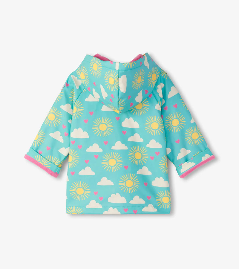 HATLEY | TODDLER BUTTON-UP RAIN JACKET | HAPPY SKIES