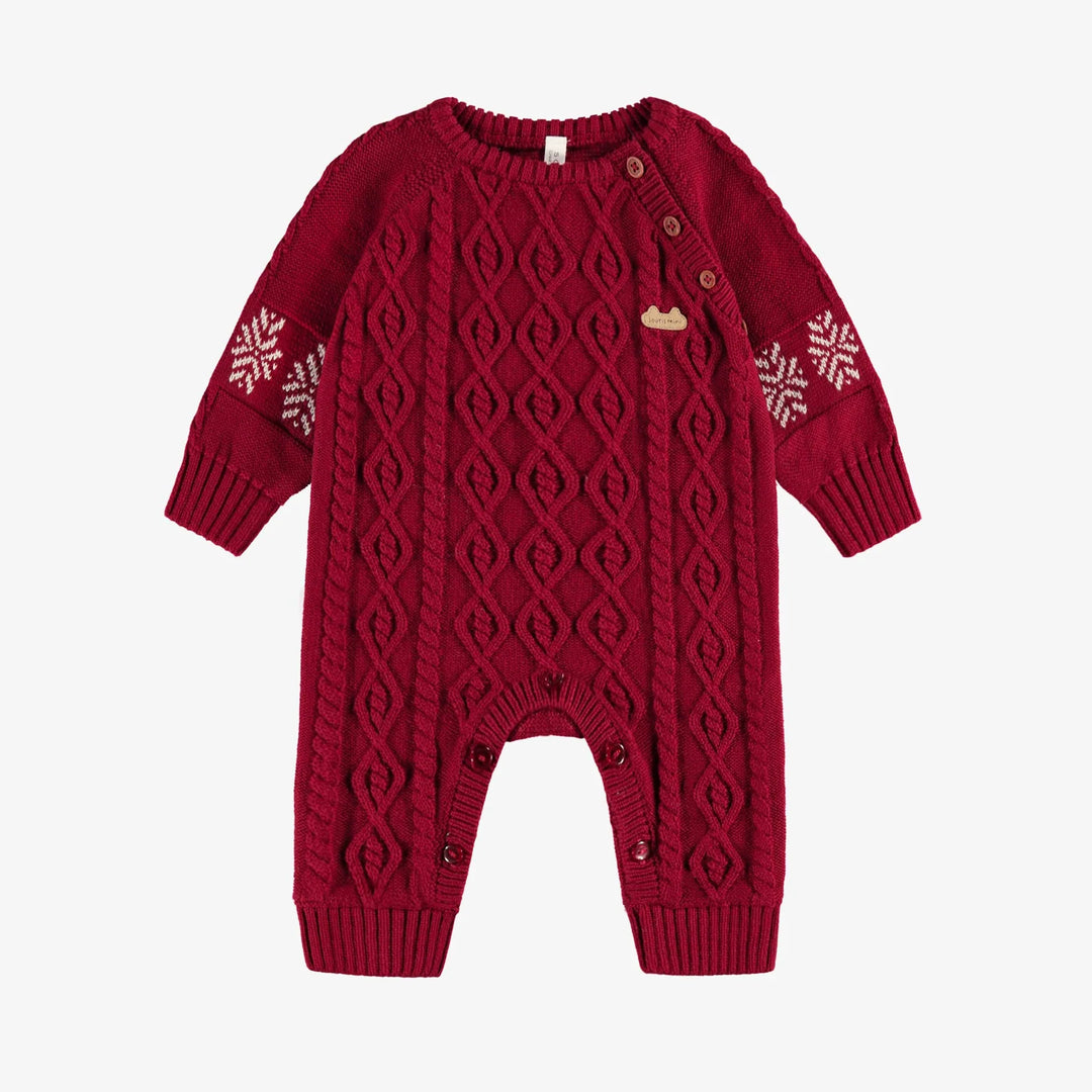 Souris Mini | Baby Red One Piece Holiday Outfit