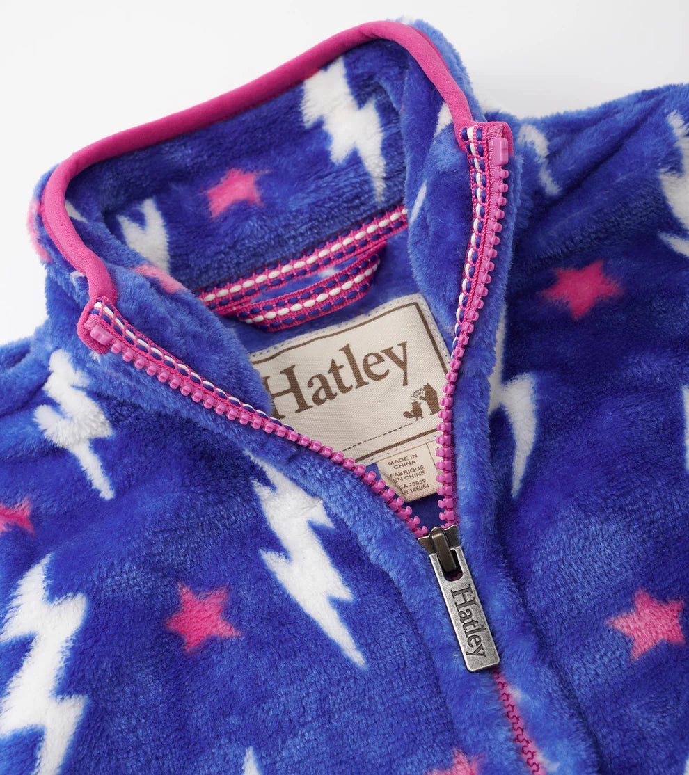HATLEY | FLEECE ZIP-UP JACKET | LIGHTNING BOLTS