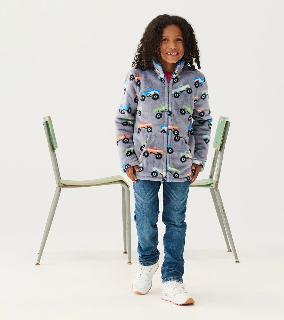 HATLEY | FLEECE ZIP-UP JACKET | MONSTER TRUCKS
