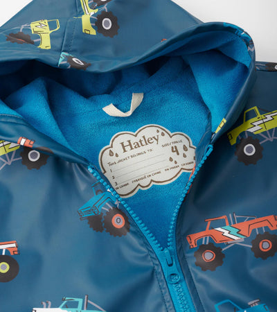 HATLEY | ZIP-UP RAIN JACKET | MONSTER TRUCKS