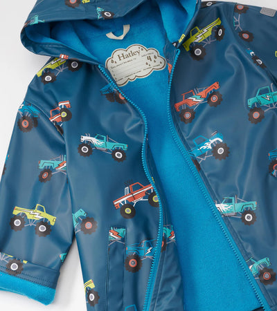 HATLEY | ZIP-UP RAIN JACKET | MONSTER TRUCKS