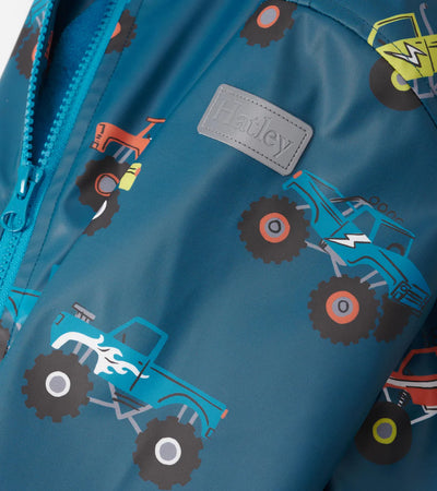 HATLEY | ZIP-UP RAIN JACKET | MONSTER TRUCKS