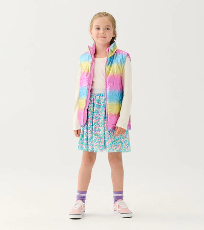 HATLEY | REVERSIBLE QUILTED VEST | RAINBOW SHINE