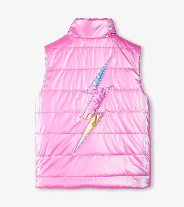 HATLEY | REVERSIBLE QUILTED VEST | RAINBOW SHINE