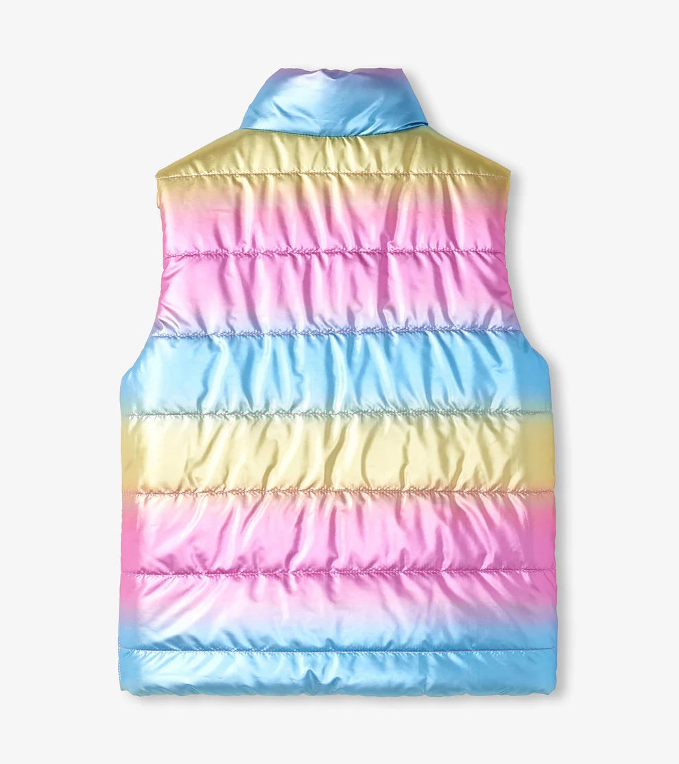 HATLEY | REVERSIBLE QUILTED VEST | RAINBOW SHINE