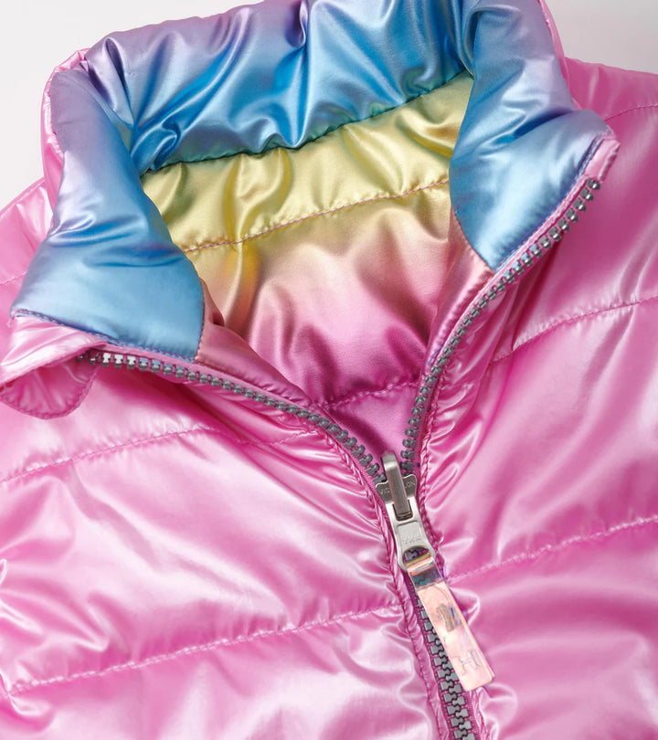 HATLEY | REVERSIBLE QUILTED VEST | RAINBOW SHINE