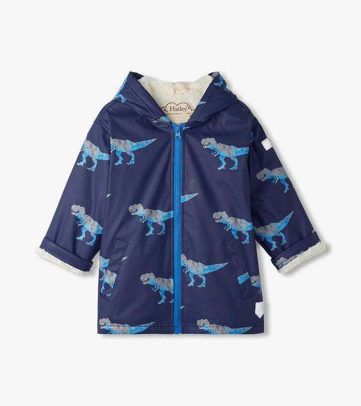 HATLEY | SHERPA-LINED RAIN JACKET | T-REX ATTACK