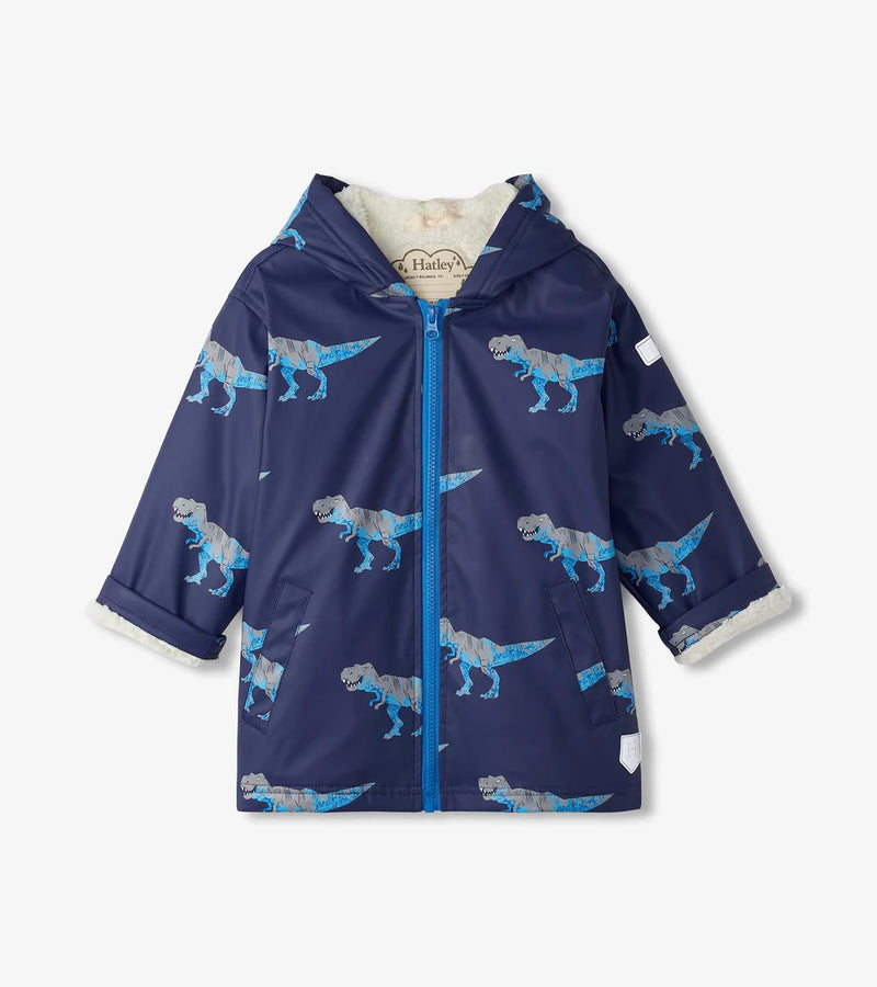 HATLEY | SHERPA-LINED RAIN JACKET | T-REX ATTACK