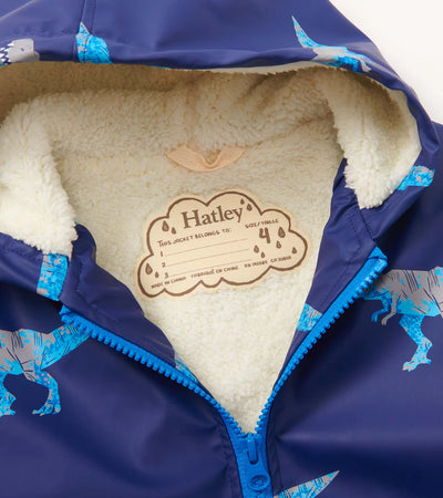 HATLEY | SHERPA-LINED RAIN JACKET | T-REX ATTACK