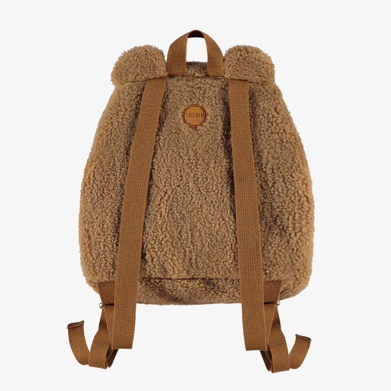 Souris Mini | Brown Sherpa Teddy Bear Backpack