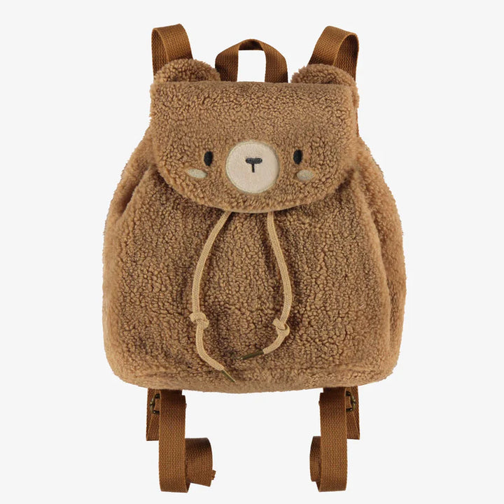 Souris Mini | Brown Sherpa Teddy Bear Backpack