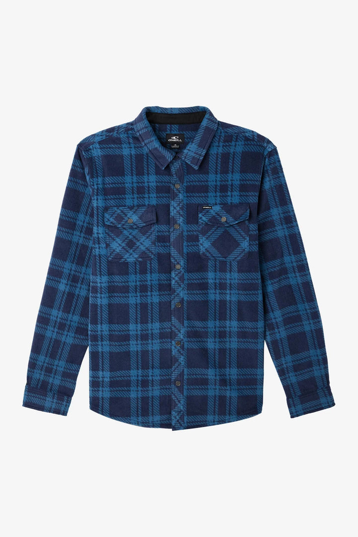 O'Neill Kids | Glacier Plaid Shirt | navy