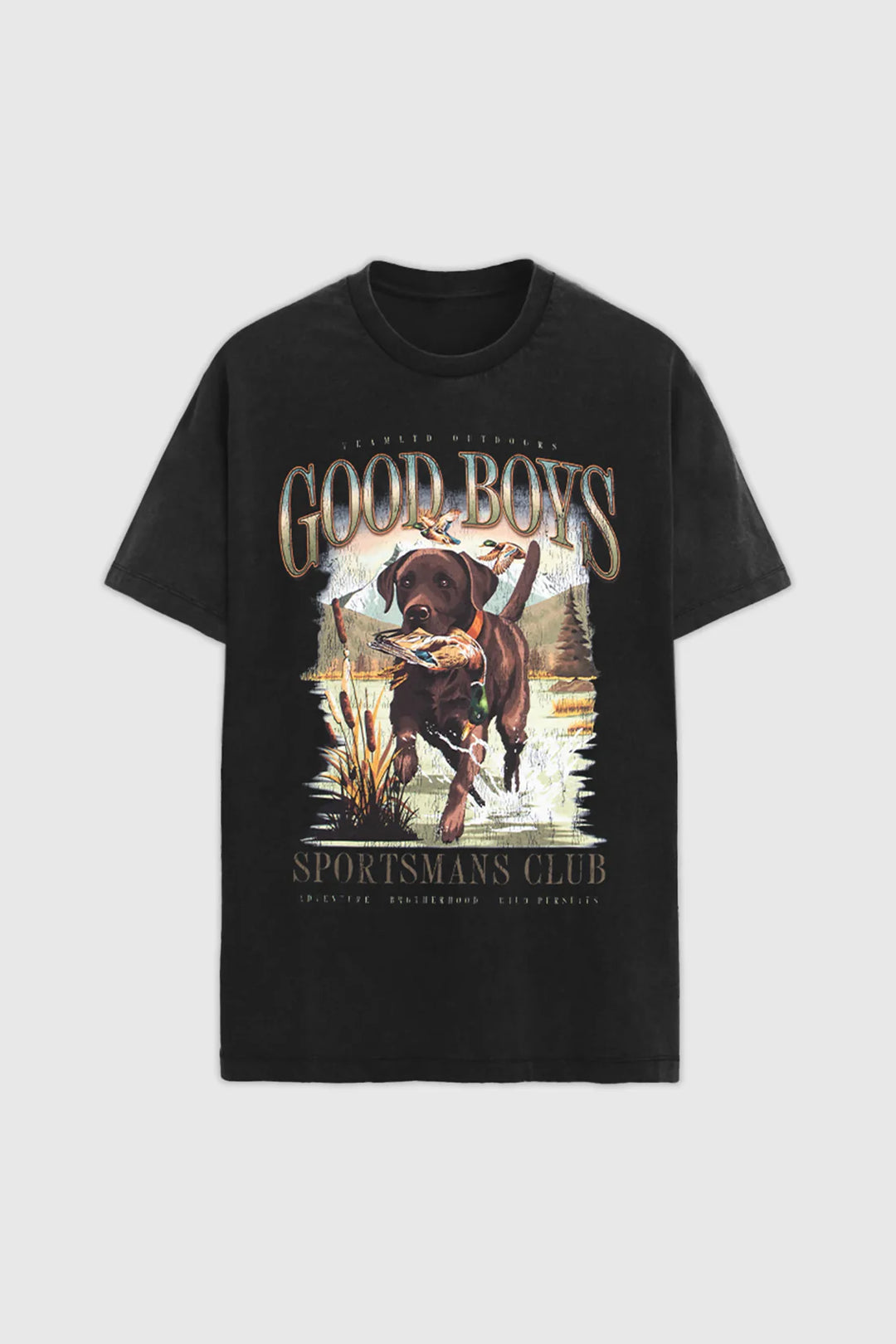 Good Boy Tee | washed black