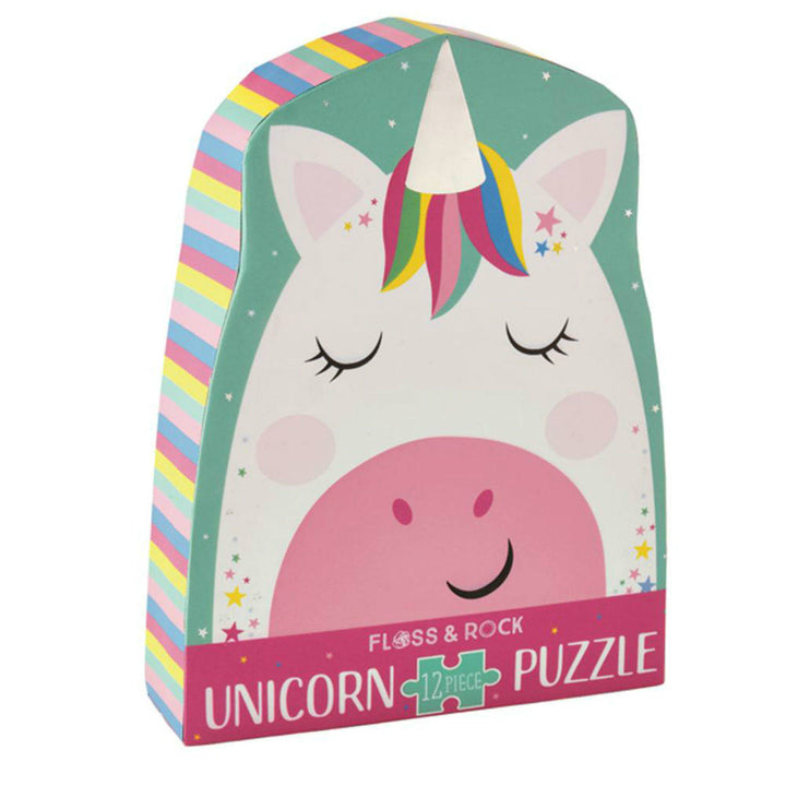 Floss and Rock | Rainbow Unicorn 12 Piece Jigsaw Puzzle