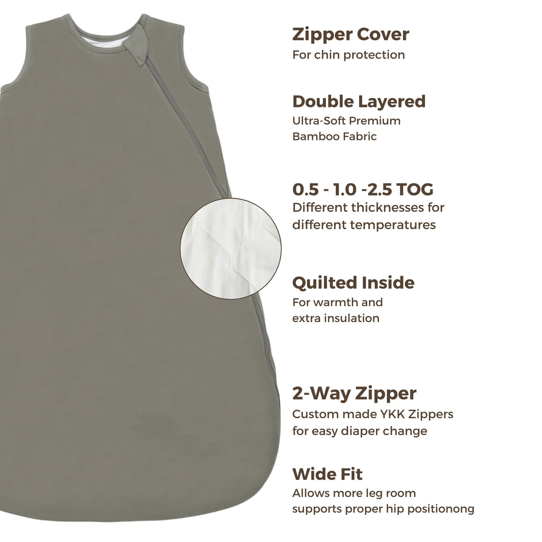 Bamboo Sleep Sack | Moss | 1.0 TOG