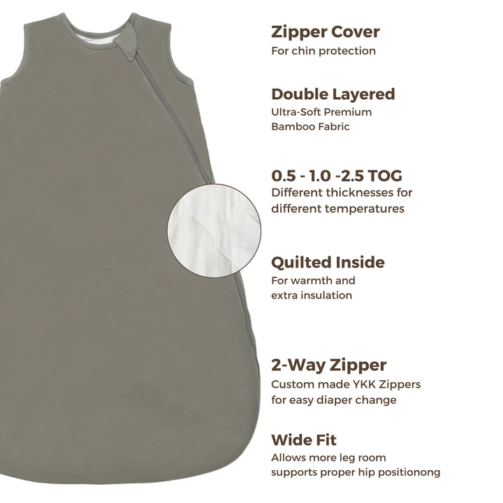 Bamboo Sleep Sack | Moss | 1.0 TOG