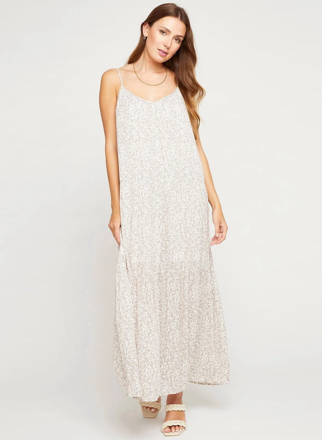 GENTLE FAWN | PARKER DRESS | WHITE SPRIG