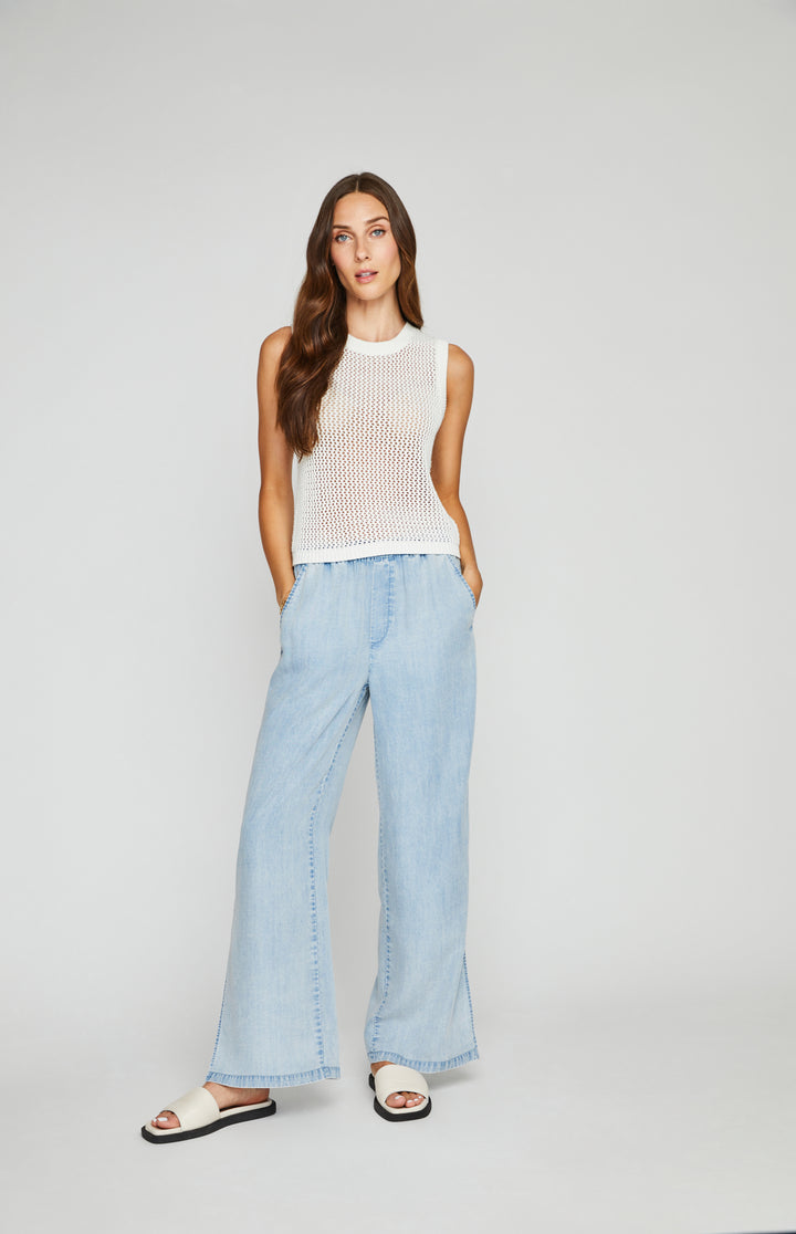 GENTLE FAWN | ORWELL WIDE LEG PANT | LIGHT BLUE