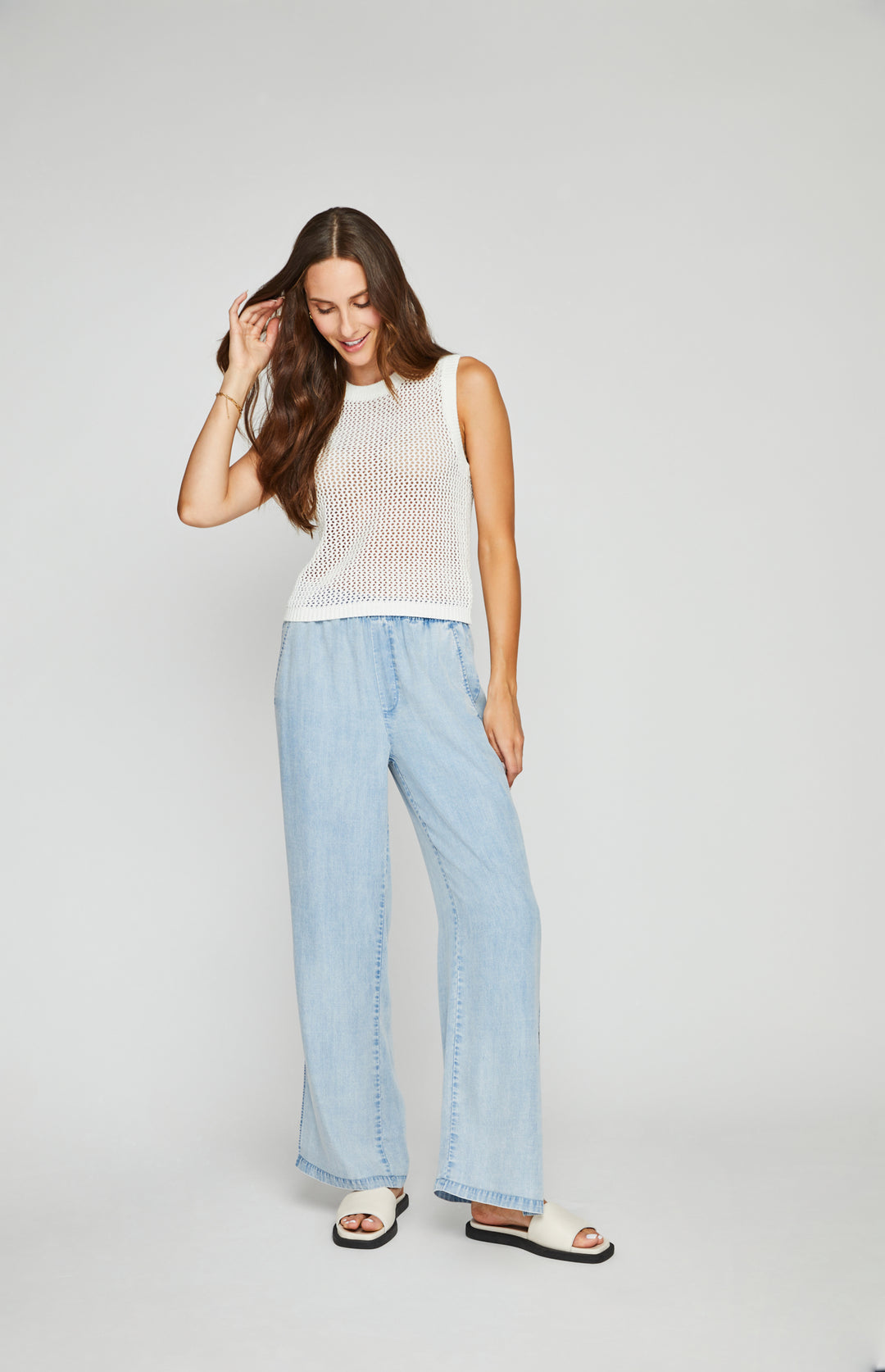 GENTLE FAWN | ORWELL WIDE LEG PANT | LIGHT BLUE