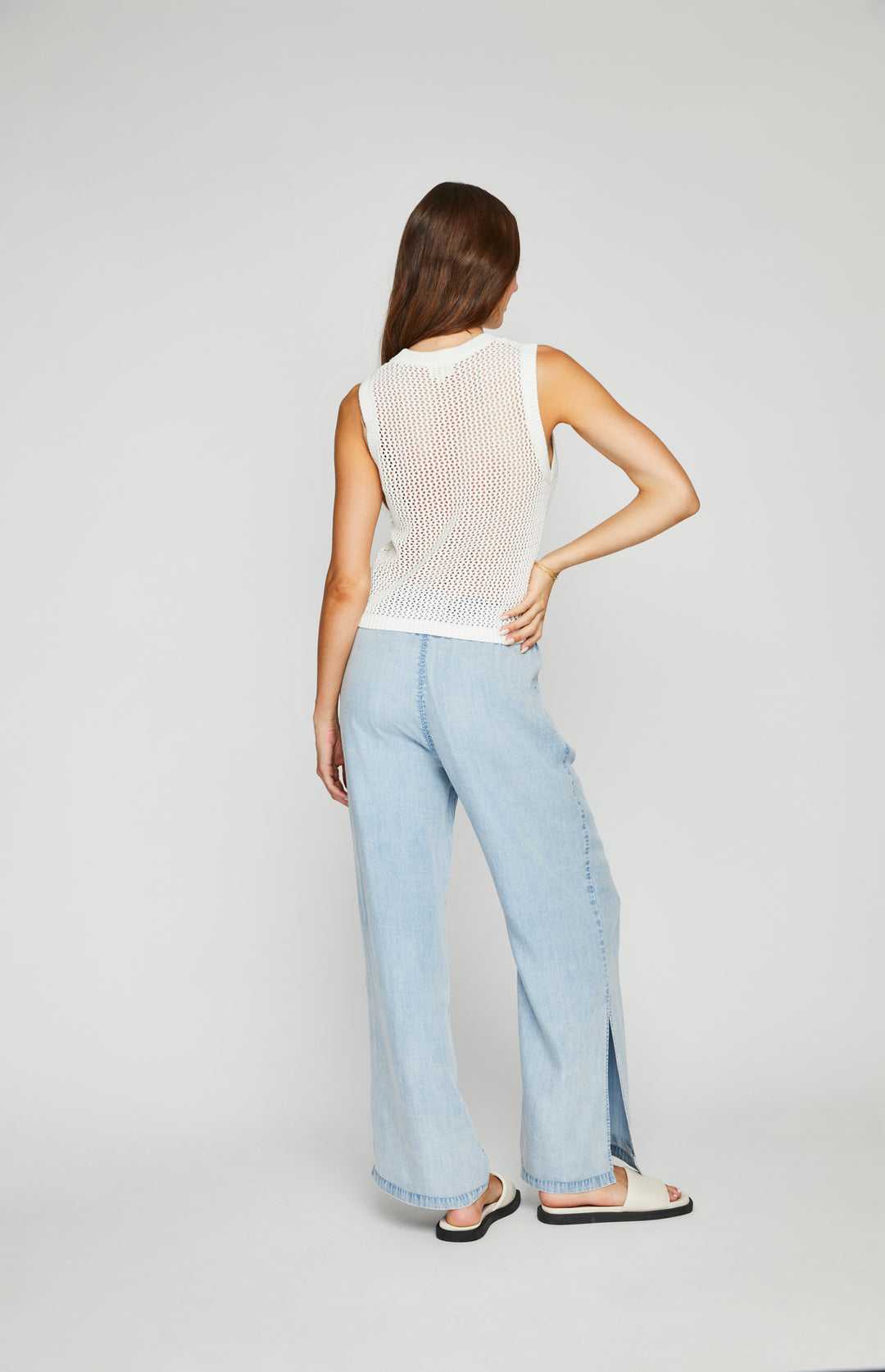 GENTLE FAWN | ORWELL WIDE LEG PANT | LIGHT BLUE